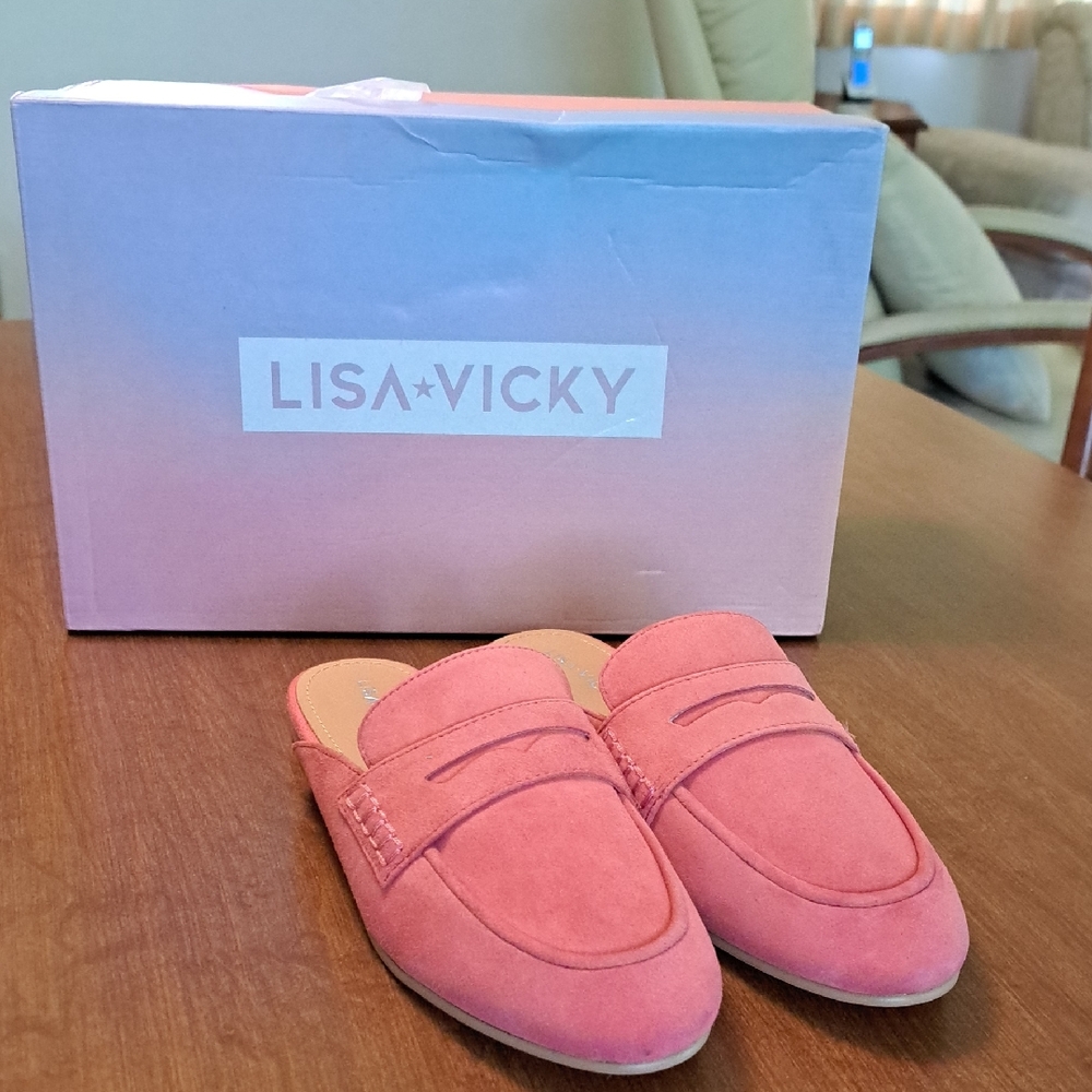 Lisa Vicky6.5 Coral Pink Loafers